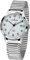 Atrium Herren Armbanduhr Edelstahl Analog Quarz mit Datum Anzeige und Edelstahl Zugband Flexband Silberfarben A12-50