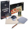 MOESTA-BBQ 10596 Pizza Home-Kit für Küche/Backofen - Set 4.TLG: Pizza-Stein, Pizza-Rad, Pizza-Schieber, Pizza-Gewürz