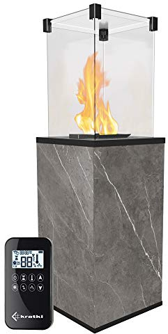 Chauffage extérieur Gaz Patio Mini quarz Natu Pietra Grey contrôle Automatique 8,2 KW