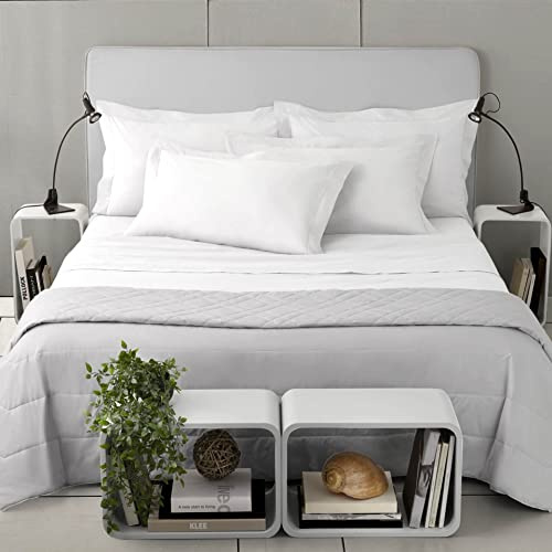 Tillverkning Textil Sängkläder Bäddset Lakan Percalle Läder 220 TC - Vit, 180 x 200 Dubbel Kingsize