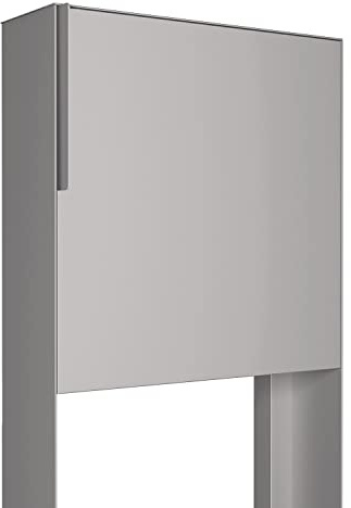 Brevlåda, design stående brevlåda Porto grå metallic – Bravios