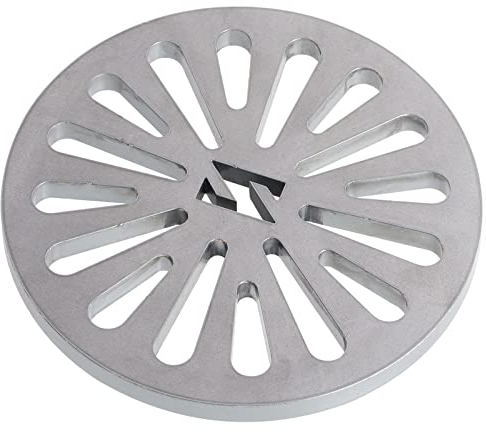 WELL GRILL Grille de cheminée, ronde, diamètre : 20 cm, pour de nombreux poêles, cheminées et cheminées, en acier massif, épaisseur : 80 mm, ne se déforme pas facilement