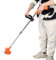 gihusrzx Electric Weed Wacker, Cordless 21V Weed Eater Battery Powered, Handheld Grass Trimmer with 2 Batteries (12V 2.0Ah), 1 Charger, String Trimmer for Garden, Lawn Edger, Lawn Mower Red