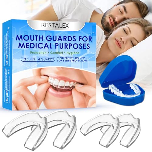 4 Pièces Gouttière Dentaire Anti Ronflement, Appareil Lutte Contre Ronflements, Réduire Le Ronflement, Améliore La Qualité Du Sommeil, Les Femmes Hommes, Transparent