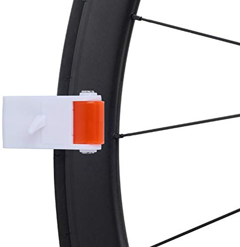 MasYosh Support Mural pour Vélo de Route, Accessoire de Vélo en Plastique PC avec Boucle Incurvée, avec Forme de Pneu Adaptée pour économiser de l'espace de Stationnement Intérieur (Route Orange)