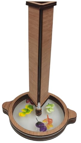 Caleidoscopi Per Bambini - Giocattolo Ottico In Legno Fai-da-te 21x11 Cm, Cilindro Rotante Con Lente 3D | Kit Scientifico Per Amanti Della Natura Per Giochi All'aperto, Apprendimento, Regalo Per Festi