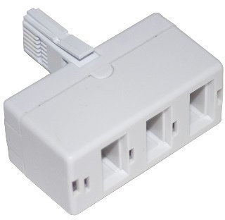 3 Way Triple BT Phone Telephone Splitter Adaptor