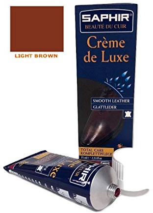 Saphir Crème de Luxe Schuhcreme, mit Applikator (75, MARRON CLAIR 03)