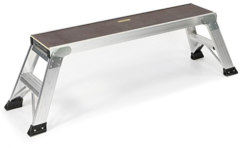 Jumbo® Arbeitsplattform Aluminium/Holz 130x30 cm Plattform- Höhe 0,52 m klappbar Treppe/Tritt Montage- Arbeitsbühne
