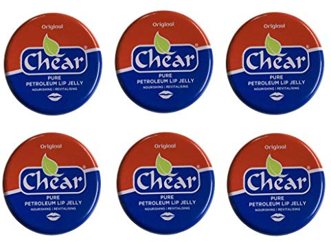 Chear Original Pure Petroleum Lip Jelly 20g (6 Pack) - Pocket Size - Multi Purpose