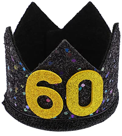 1pieza Gorro De Cumpleaños Negro Y Dorado Con Diseño De Sombrero Decorativo Para Fiesta De Cumpleaños Para Celebraciones Y Eventos Especiales