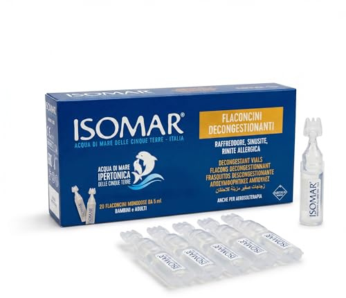 Isomar Naso Flaconcini Decongestionanti Soluzione Ipertonica, 20 Flaconcini x5ml
