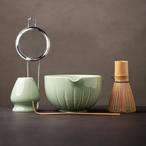 TANG PIN Matcha Set - Match Bowl and Whisk, 15 OZ Matcha Whisk Set