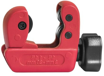 Enwye Tagliatubi retrattile con telaio in lega di alluminio, impugnatura in plastica, elemento di taglio in acciaio per tubi in acciaio inossidabile zincato e alluminio rame da 3-30 mm