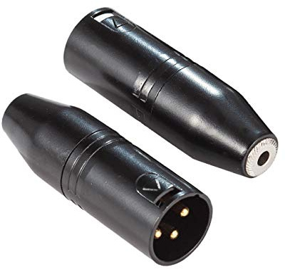 Adattatore da 3,5 mm a XLR per Rode, Ancable confezione da 2 pezzi da 3,5 mm stereo TRS da 3,5 mm a XLR maschio per microfono, convertitore audio per videocamere, registratori, mixer