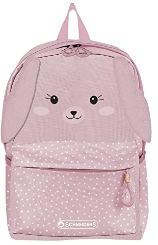 Schneiders 49454-052 - Kinderrucksack Mini Bunny, ca. 18,5 x 27 x 11 cm, Rucksack für Kinder mit 6 Liter Volumen, 2 Fächern und 2 Seitentaschen