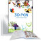 KUNSTIFY 3D Stift Vorlagen Schablonen mit vielen verschiedenen Mustern (3D Vorlagen Heft)