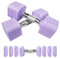 10 KG Hanteln Verstellbar, 4 in 1 Kurzhanteln Verstellbar für Frauen Männer Hantelset Kurzhantel Set Kurzhantel-Set für Home Gym Übung Workout Krafttraining Workout - Violett