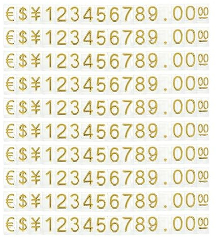 Angoily 10 strängar digital prisskylt dag – för med annonser ställ priskubsblock prisvisning detaljhandelsprisvisning prisvisning prisskylt stående Golden Abs