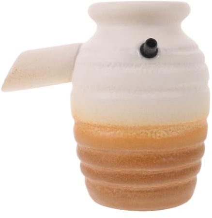 Kisangel Fontana a getto in vaso di ceramica - Pompa per fontana fai da te in vaso di ceramica - da tavolo con beccuccio per giardino, patio e cortile