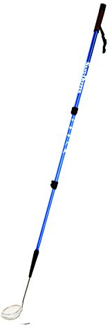 Sand Dipper Full Size Beach Scoop Shovel & Sifter Tool for Beachcombing – Adjustable Sea Glass, Shell, Shark Tooth Sifter for the Beach – Can Be Used as a Walking or Hiking Stick Too – Blue, 4” Basket