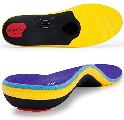 VALSOLE Heavy Duty 220+ lbs Orthotic Inserts for Plantar Fasciitis - Absorb Shock, Support High Arches and Flat Feet