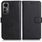 DENDICO Coque pour Xiaomi MI 12 Lite, PU en Cuir Coque Portefeuille Étui Housse, Design Classique TPU Coque pour Xiaomi MI 12 Lite, Noir