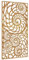 vidaXL Garten Wanddeko, Gartendeko mit Muschel-Design, Wandbild Wandschmuck Wetterfest, Wandkunst Dekoration Wanddekoration, Cortenstahl