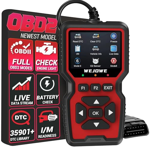 WJ519 Professional OBD2 Scanner Diagnostic Tool, Check Engine Code Reader OBD2 Scanner with Reset, Auto Check Engine Light Car Diagnostic Scan Tool for All OBDII Car After 1996, 2026 Upgraded