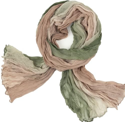 Gloop Damen Schal leichter Lang schal Tuch mit Farbverlauf Viele Farben，leichte für Frühling, Herbst, Winter, Schal, Wickeln