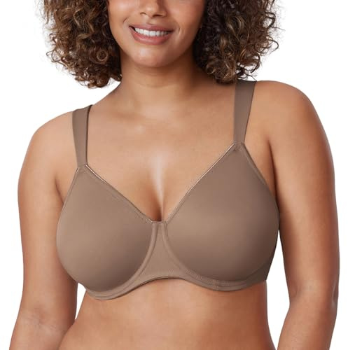 DELIMIRA Dam Minimizer Bh Plus Size Full Täckning Ofodrad Stödbygel