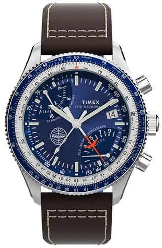 Timex Men Chronograph Quartz Watch Fly Back x Pan Am