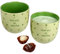 MamboCat 2er Set I Love Matcha Becher | 370 ml | Grüne Steingut-Tassen Ohne Henkel Mit Herzen & Schrift | Für 2 Personen | Für Matcha-Tee, Latte, Smoothie & Co