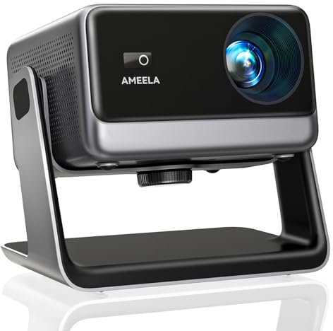 Proiettore 30000 lumen [Audio Dolby] 4K Wifi Bluetooth, AMEELA 1080P Proiettore integrato oltre 100.000 Apps supportate con IOS/Android