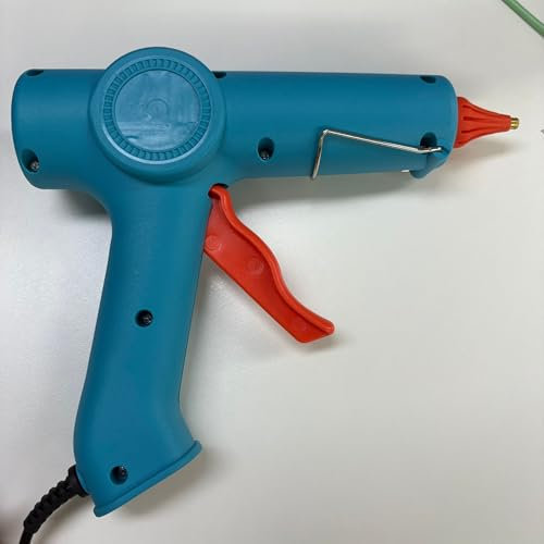 FAHEFANA Pistola de Silicona Caliente, Pistola de Pegamento 200W, calentamiento rápido 60s, 30 barras pegamento de 11mm(10colores y 20 transparentes), bricolaje, manualidades, reparaciones de oficina