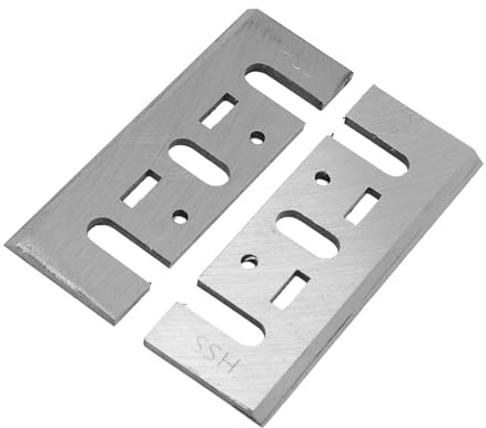 Yctze 2 Cuchillas Cepilladoras HSS, Cuchillas de Repuesto Reafilables de 82 Mm con Alta Dureza, Ideales para Cepilladoras Eléctricas de Mano DW26676 DW6655 DW677 KP0800K KP0810