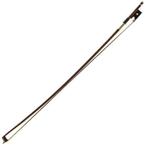 PAITITI 1/10 Size Violin Bow Round Stick Brazil Wood Mongolian Horsehair
