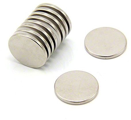 N35 Neodym - Magnet Für Kunst, Kunsthandwerk, Modellherstellung, Diy, Hobbys und Verpackungen - 20mm Durchmesser x 2mm Dick - 2,3kg Zug - Pack von 10