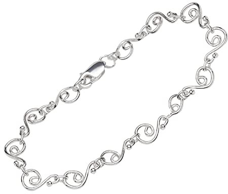 NKlaus armband 925 sterlingsilver 19 cm designerkedja damer designer ankare armband 12773, 19 centimeters, Sterlingsilver