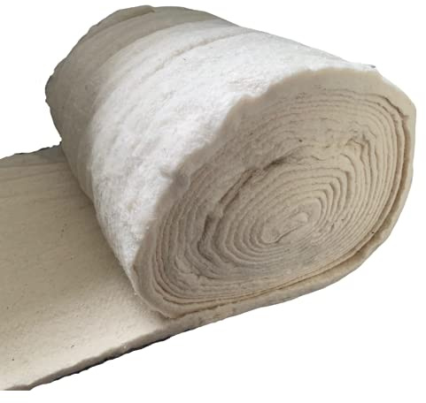 1 Metre - Natural Wool Cotton Felt by MASTA Upholstery 27 Wide FR Upholstery Flock Filling Wadding Padding - 1m