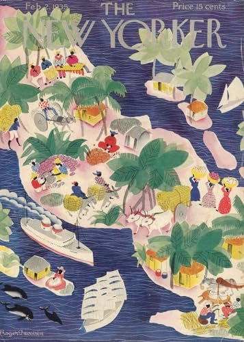 1935 Map of Cover: The New Yorker | Feb. 2, 1935 | 1000 Piece Adult Jigsaw Puzzle | Jigsaw Puzzle Game for Adults | Fun Activity