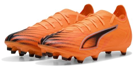 Puma Scarpe da Calcio Unisex Ultra 6 Match Fg/AG, Heat Fire Puma Black Glowing Red, 42 EU
