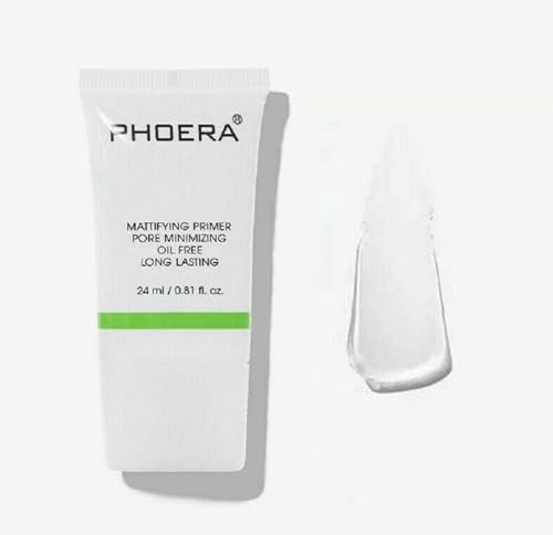 PH0ERA All Matte Oil-Free Full Coverage Foundation Primer Base – Long-Lasting, Hydrating, Smoothing, and Moisturizing Makeup Base for Matte Face Foundation (#1pcs, 24ml) primer for mature skin