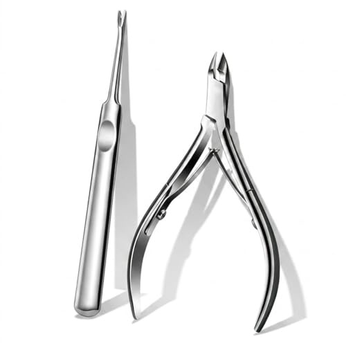TSUOUKL Professionnel Pinces à Cuticules en Acier Inoxydable, Ciseaux à Cuticules pour Les Ongles et Les Ongles des Pied,Dégradé