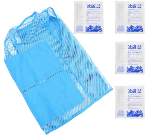 OATIPHO Gilet Rafraîchissant Glace Unisexe avec Poches et Blocs Réutilisables Léger et Ergonomique pour Sport Extérieur Travail Saison Chaude