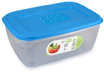 GIO'STYLE Contenitore Ermetico per Alimenti - 6L - Made in Italy - Rettangolare - Adatto a Frigorifero, Freezer, Microonde - Linea Ermetici