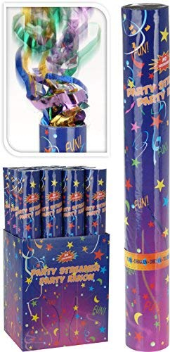 Spetebo Party Popper Konfetti Kanone - 12er Set - Papier Luftschlangen Party Bombe
