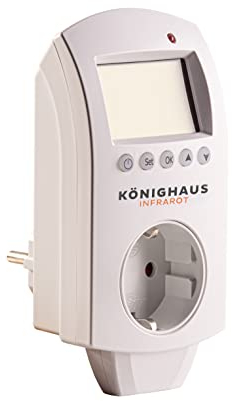Calefacción por infrarrojos Könighaus - Termostato inteligente ✓ Control por App con programa semanal