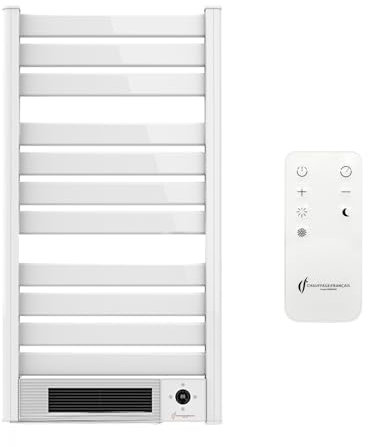 Sèche-Serviette Electrique mural avec Soufflerie Omiros Sannover 2000 W Blanc