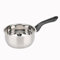 BAUMALU - Casserole Primo - Acier Inoxydable - Tous Feux dont Induction - Triple Fond Diffuseur, Répartition Homogène de la Chaleur - Manche Fixe en Bakélite - Ø18cm
